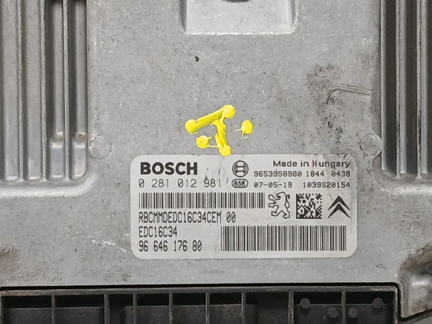 Centralita Motor Uce para Citroën C4 Picasso