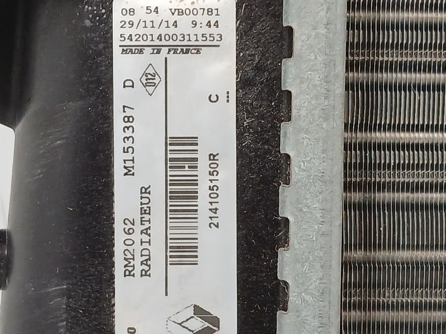 Radiador Agua para Renault Megane Iii Coupe (Dz0/1_)