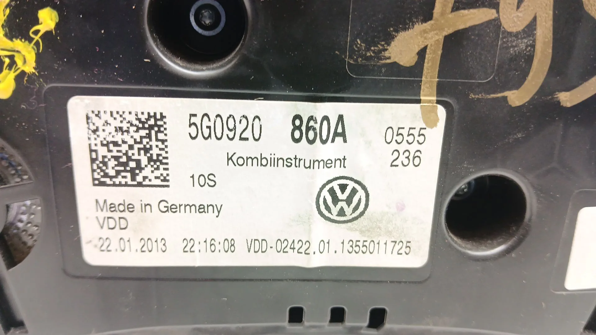 Cuadro Instrumentos para Volkswagen Golf Vii (5G1, Bq1, Be1, Be2)