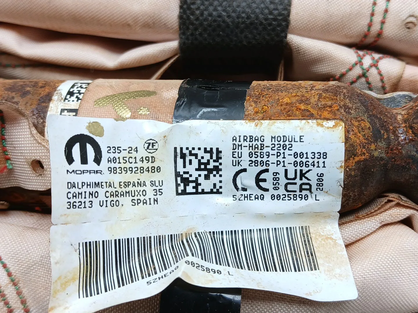 Airbag Cortina Delantero Izquierdo para Peugeot 3008 Iii Hybrid Motor Hn09