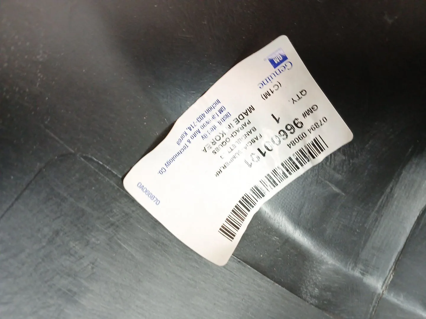 Paragolpes Trasero para Daewoo Matiz (M200, M250)