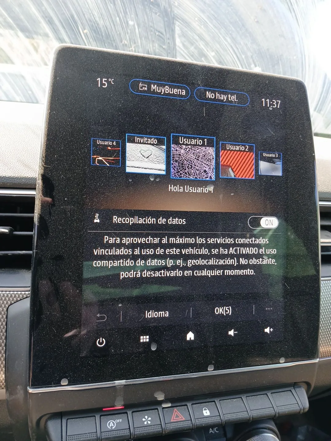 Pantalla Multifuncion para Renault Arkana I (Lcm_, Ldn_)