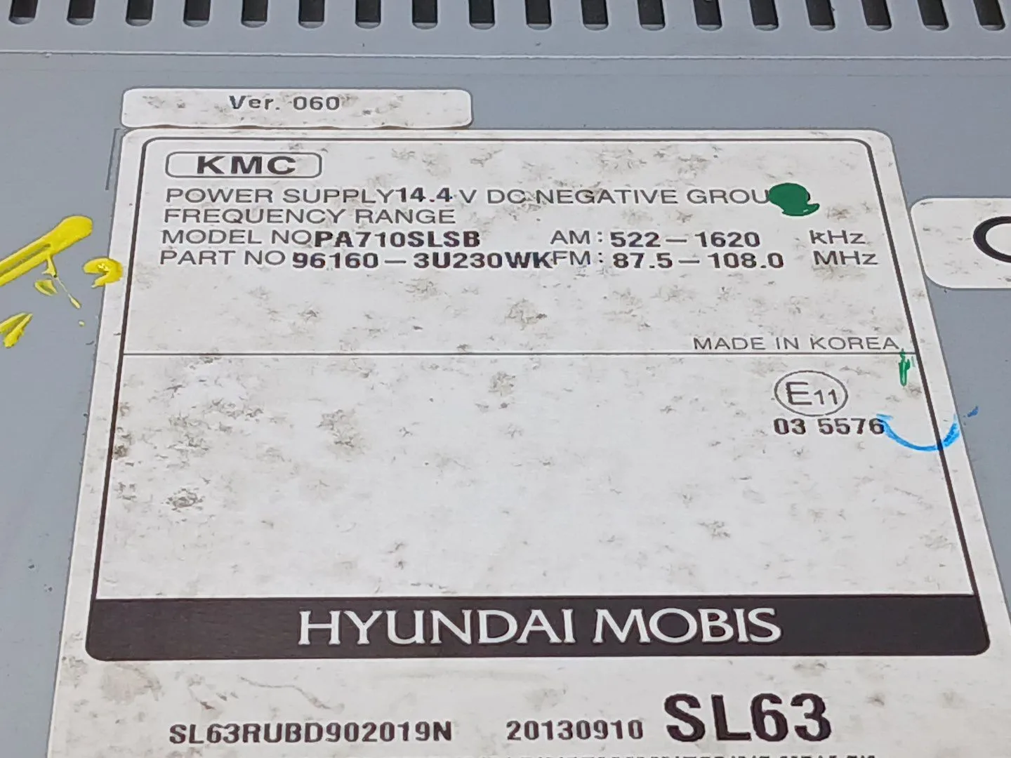 Sistema Audio / Radio Cd para Kia Sportage Iii (Sl)