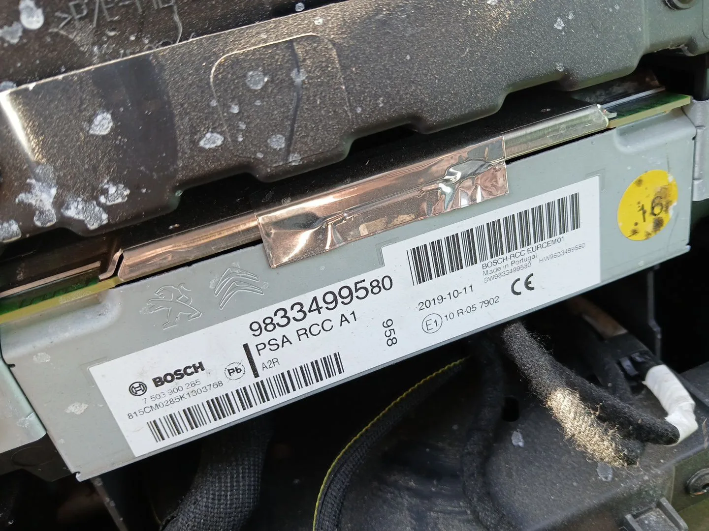 Sistema Audio / Radio Cd para Peugeot Expert Furgoneta (V_)