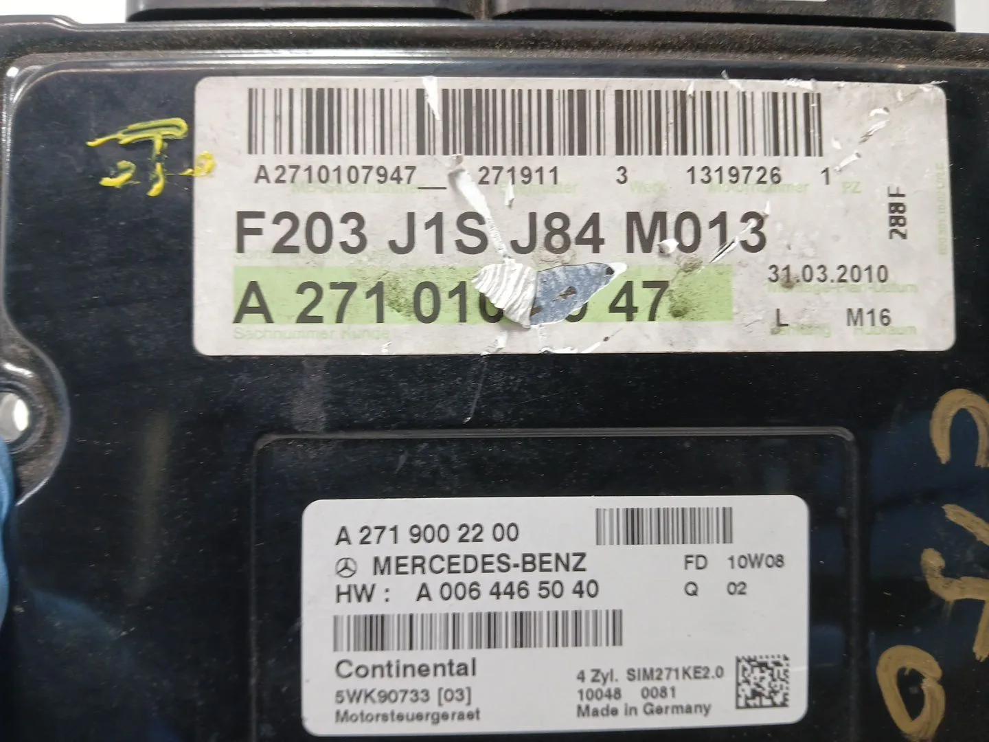 Centralita Motor Uce para Mercedes-Benz Clase Clc (Cl203) Clc