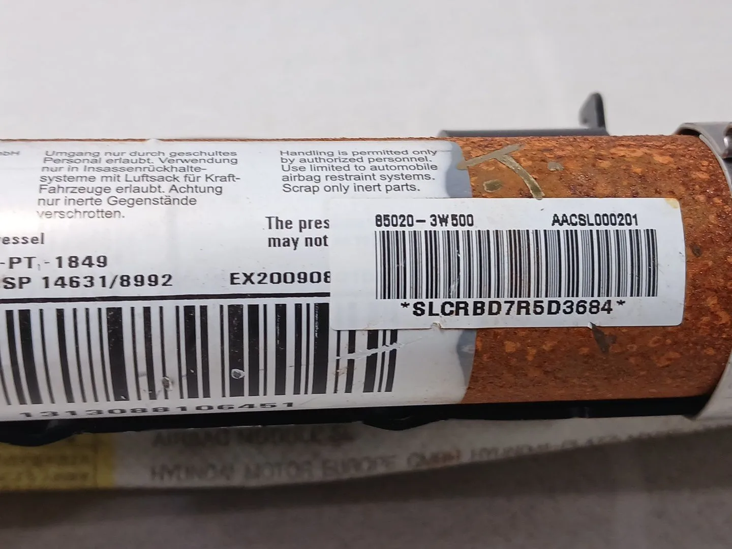 Airbag Cortina Delantero Derecho para Kia Sportage Iii (Sl)