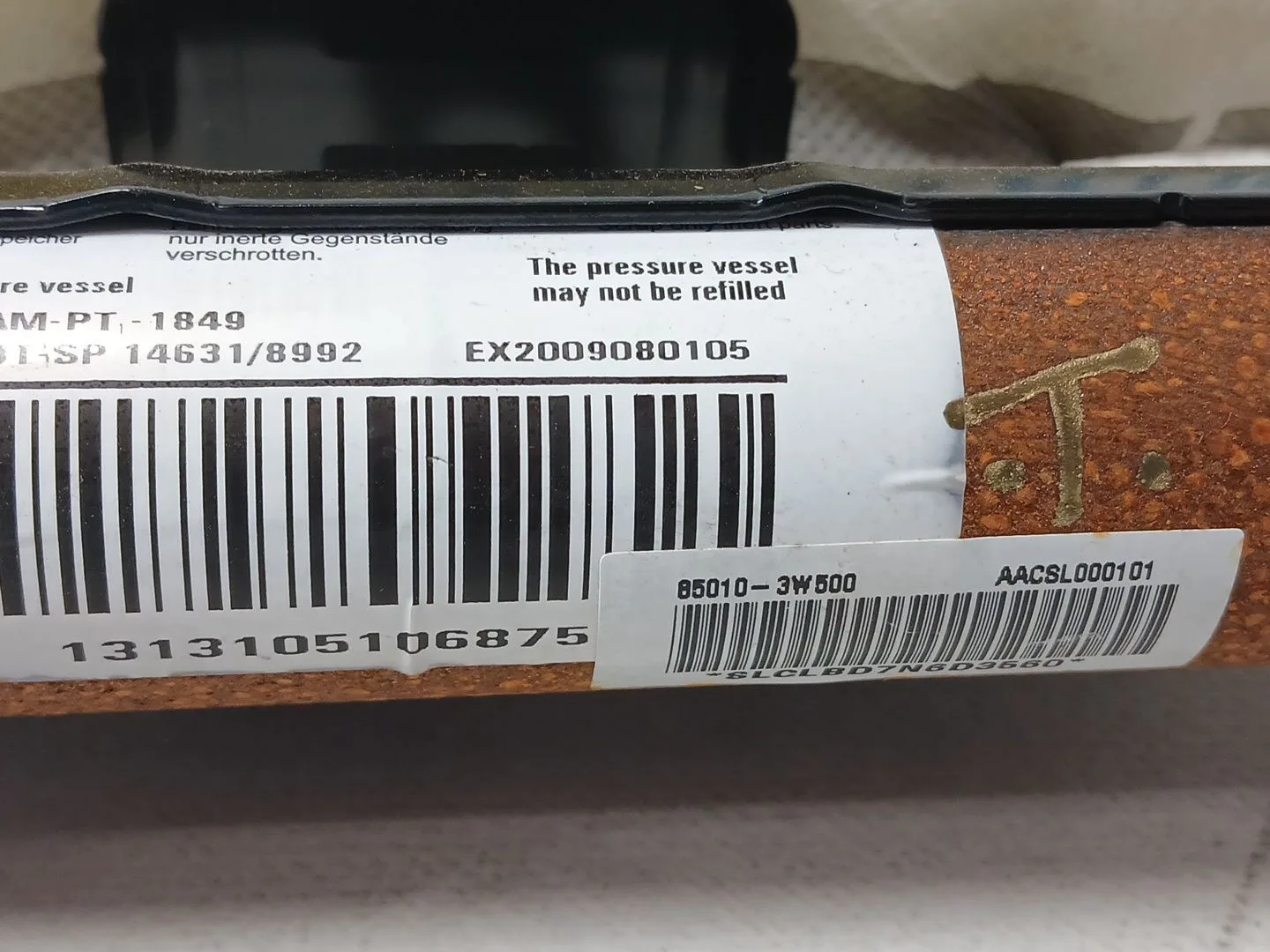 Airbag Cortina Delantero Izquierdo para Kia Sportage Iii (Sl)