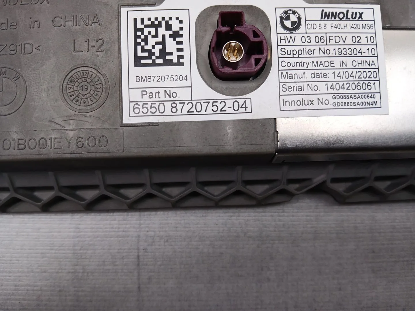 Sistema Audio / Radio Cd para Bmw 1 (F40)