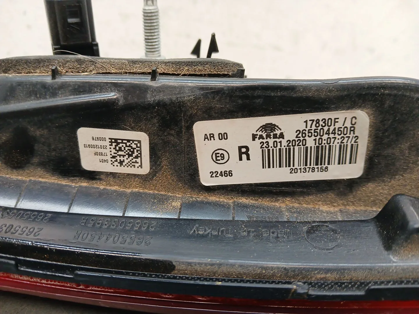 Piloto Trasero Derecho Interior para Renault Clio V (B7_)