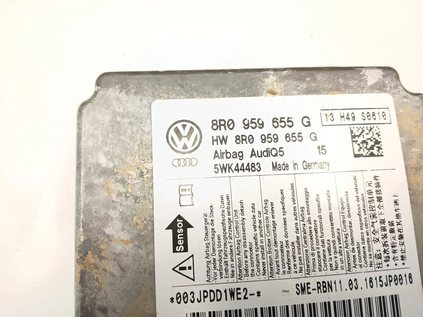Kit Airbag para Audi Q5 (8Rb)