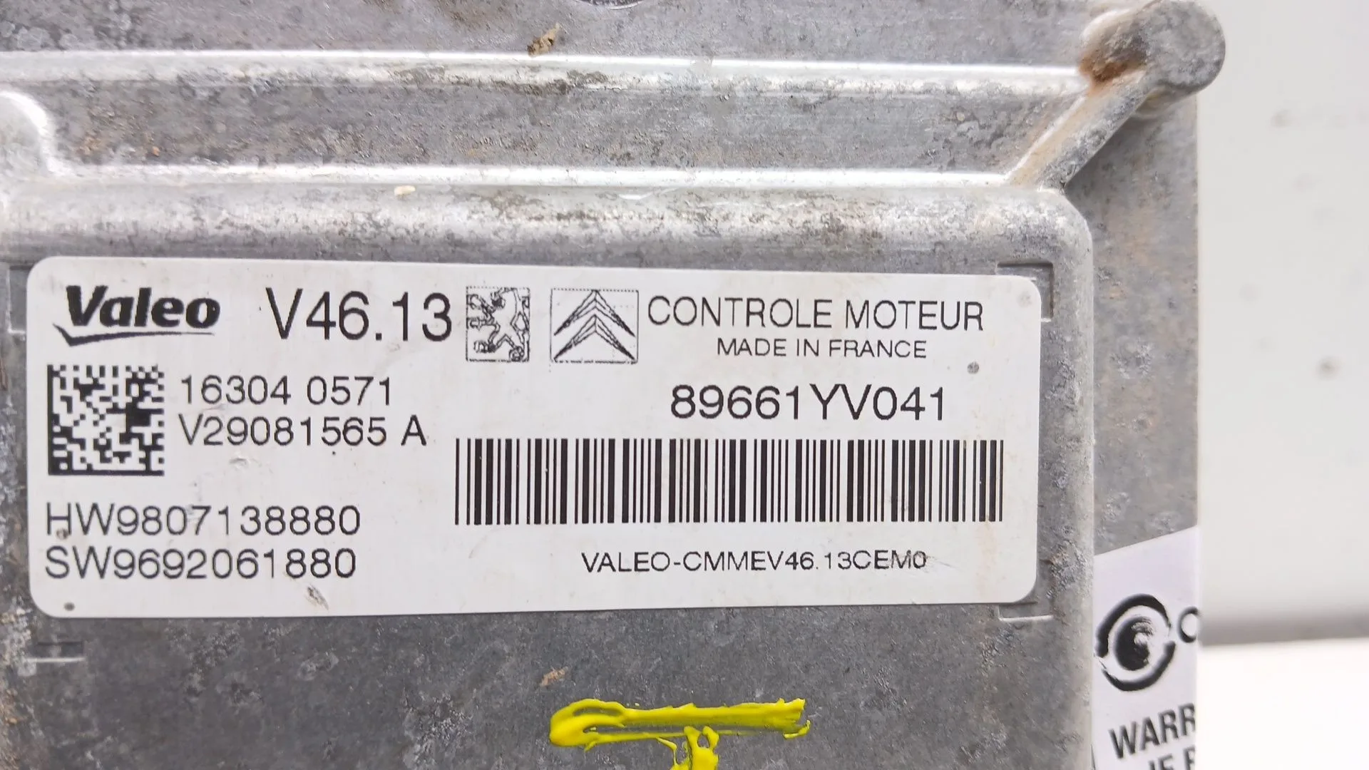 Centralita Motor Uce para Peugeot 108