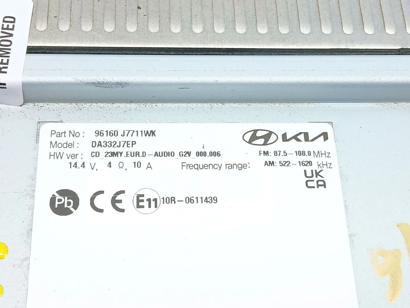 Sistema Audio / Radio Cd para Kia Ceed (Cd)