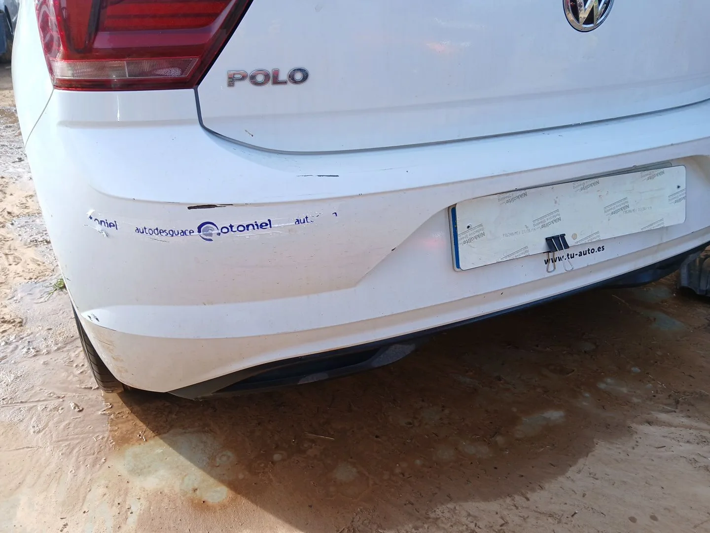 Paragolpes Trasero para Volkswagen Polo Vi (Aw1, Bz1, Ae1)