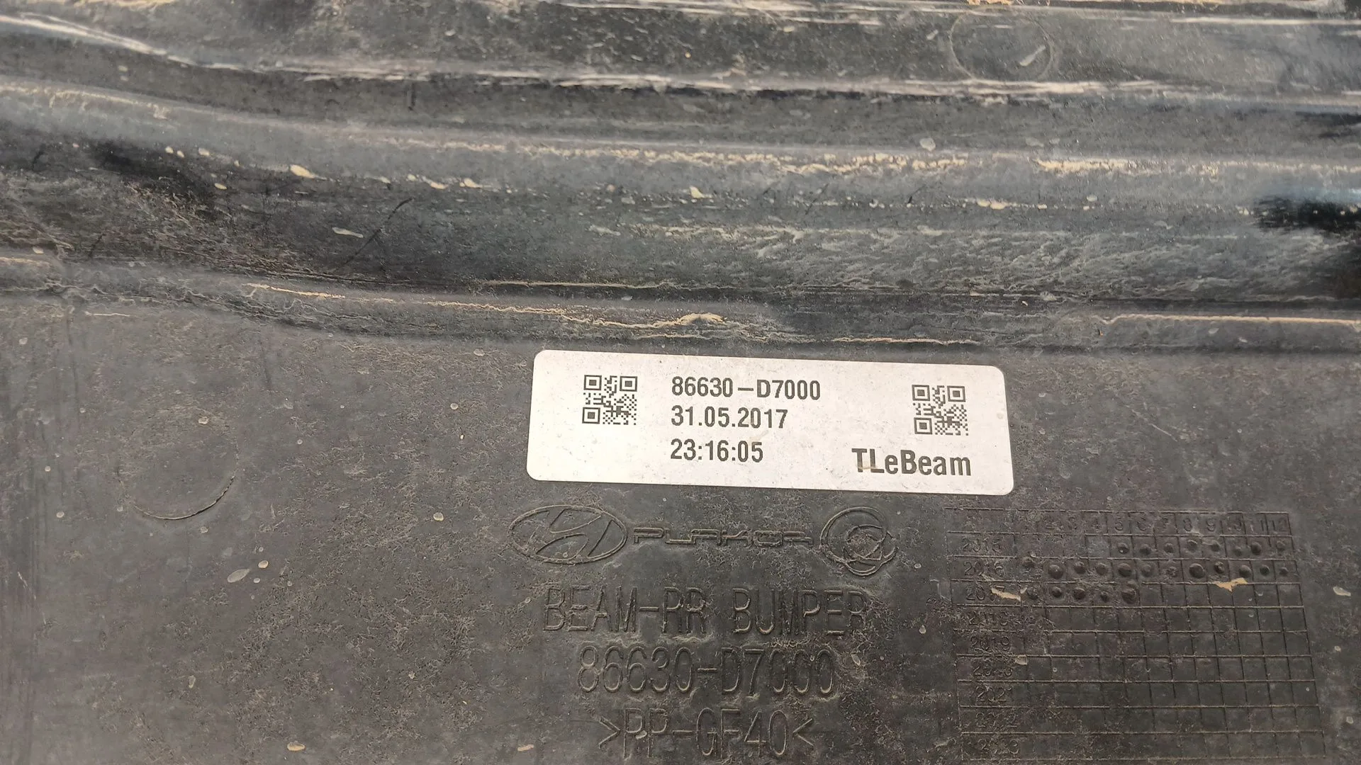 Refuerzo Paragolpes Trasero para Hyundai Tucson (Tl, Tle)