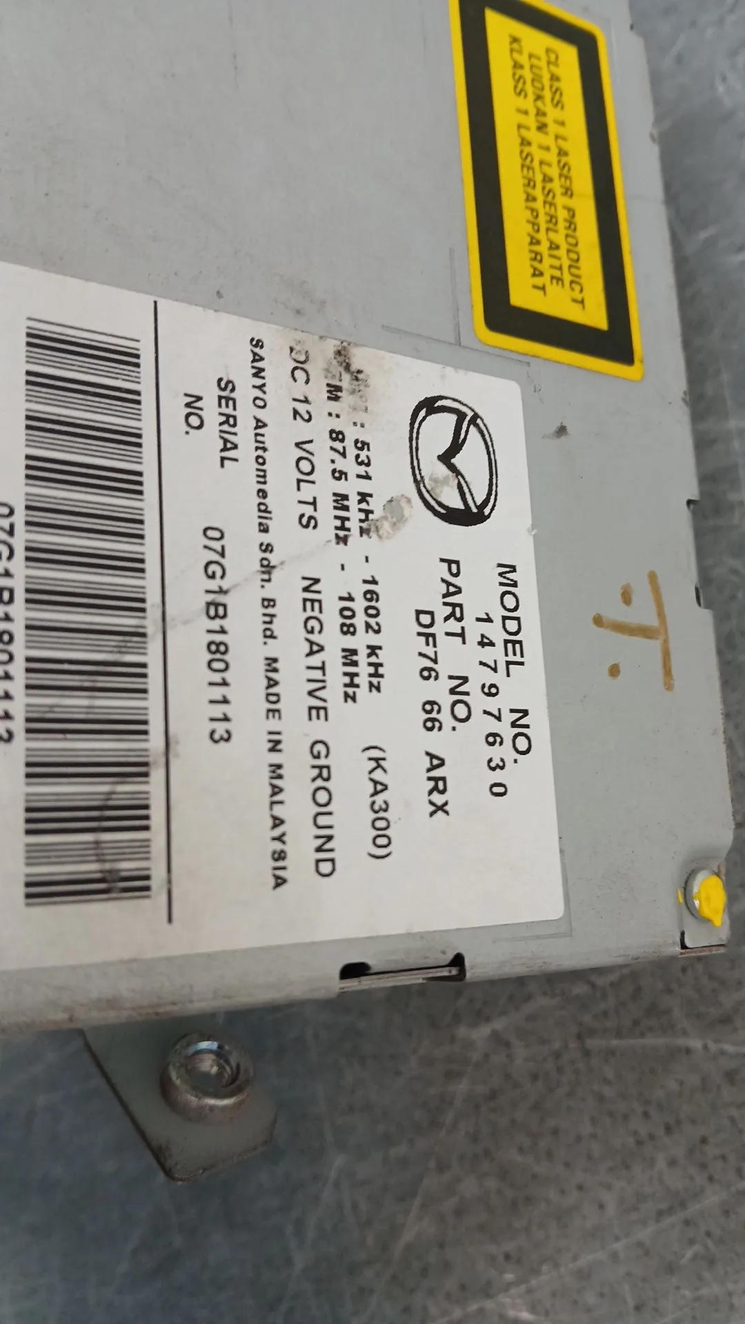 Sistema Audio / Radio Cd para Mazda 2 (De_, Dh_)