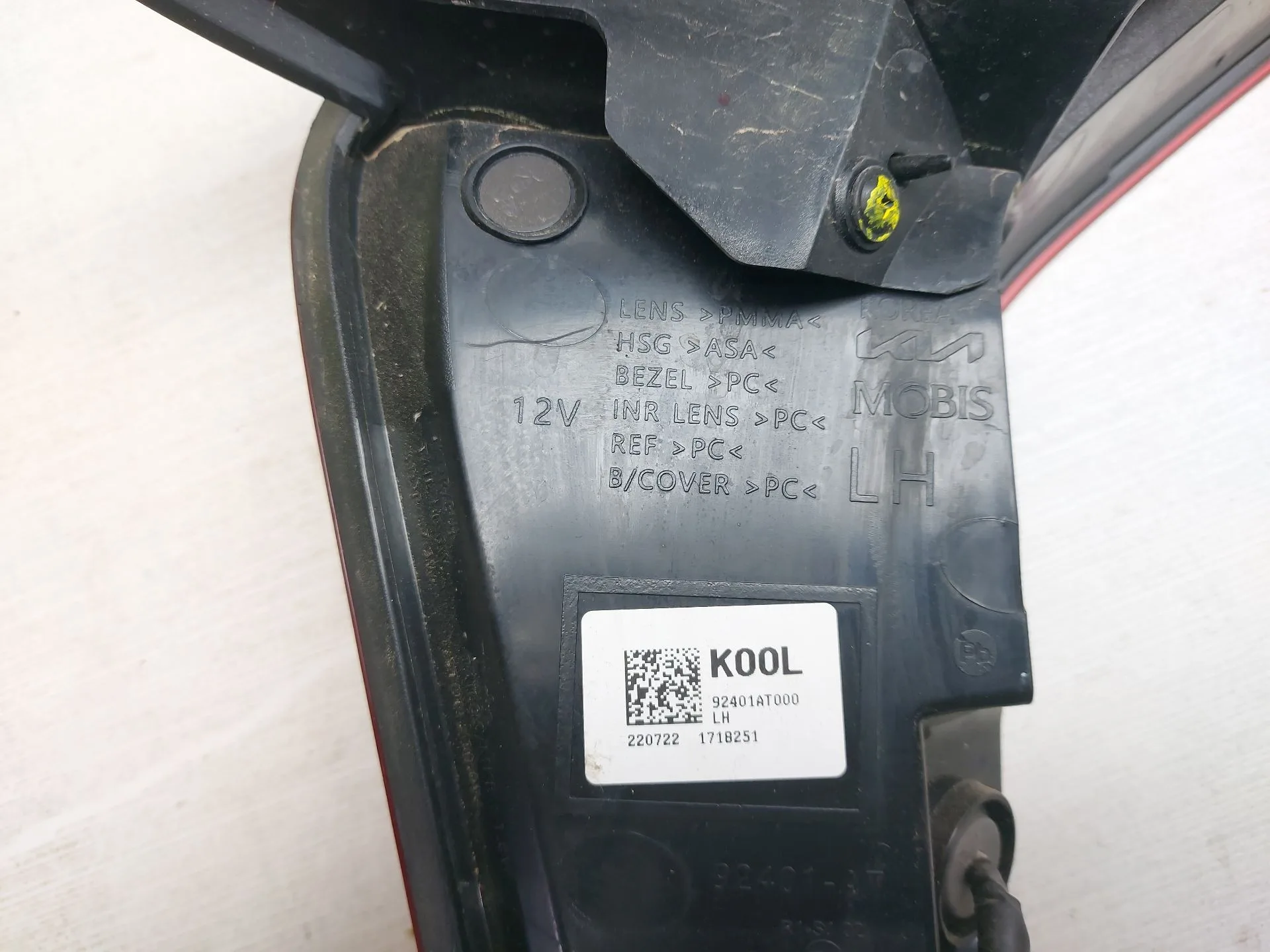 Piloto Trasero Izquierdo para Kia Niro Ii (Sg2)