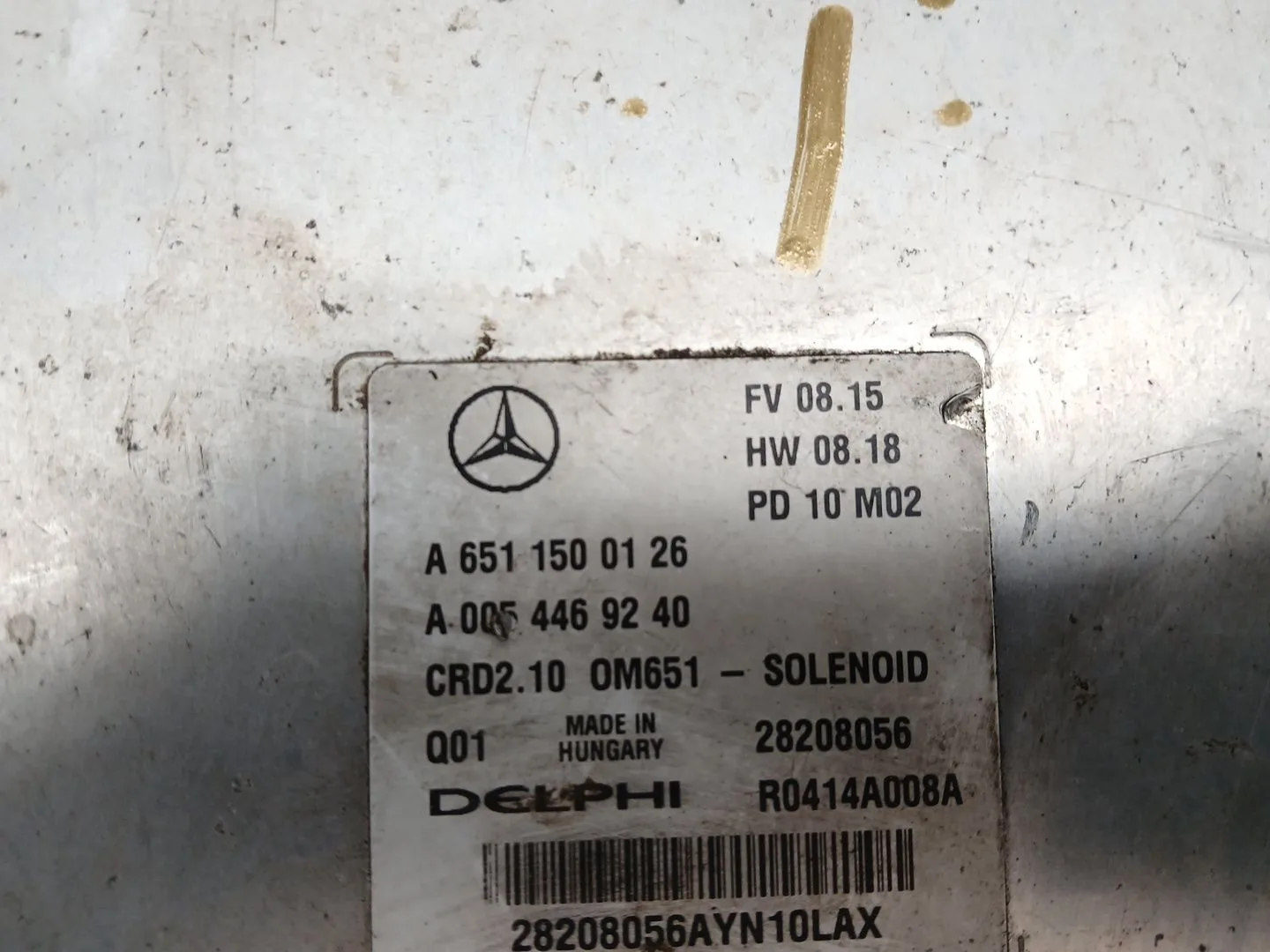 Centralita Motor Uce para Mercedes-Benz Clase C T-Model (S204)