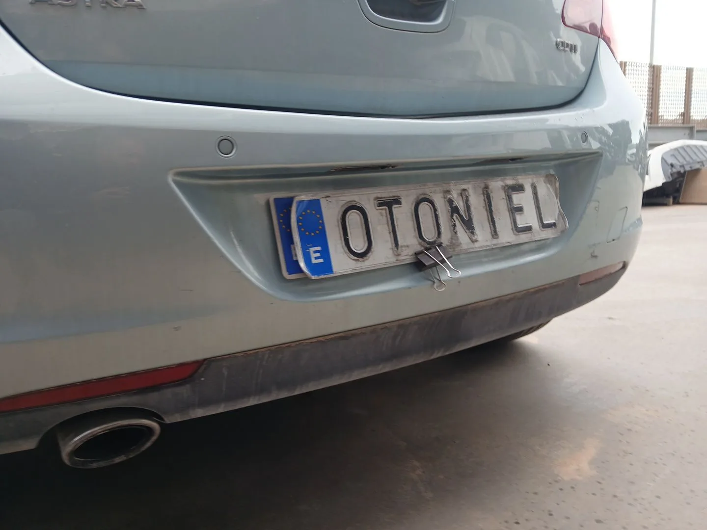 Paragolpes Trasero para Opel Astra J (P10)