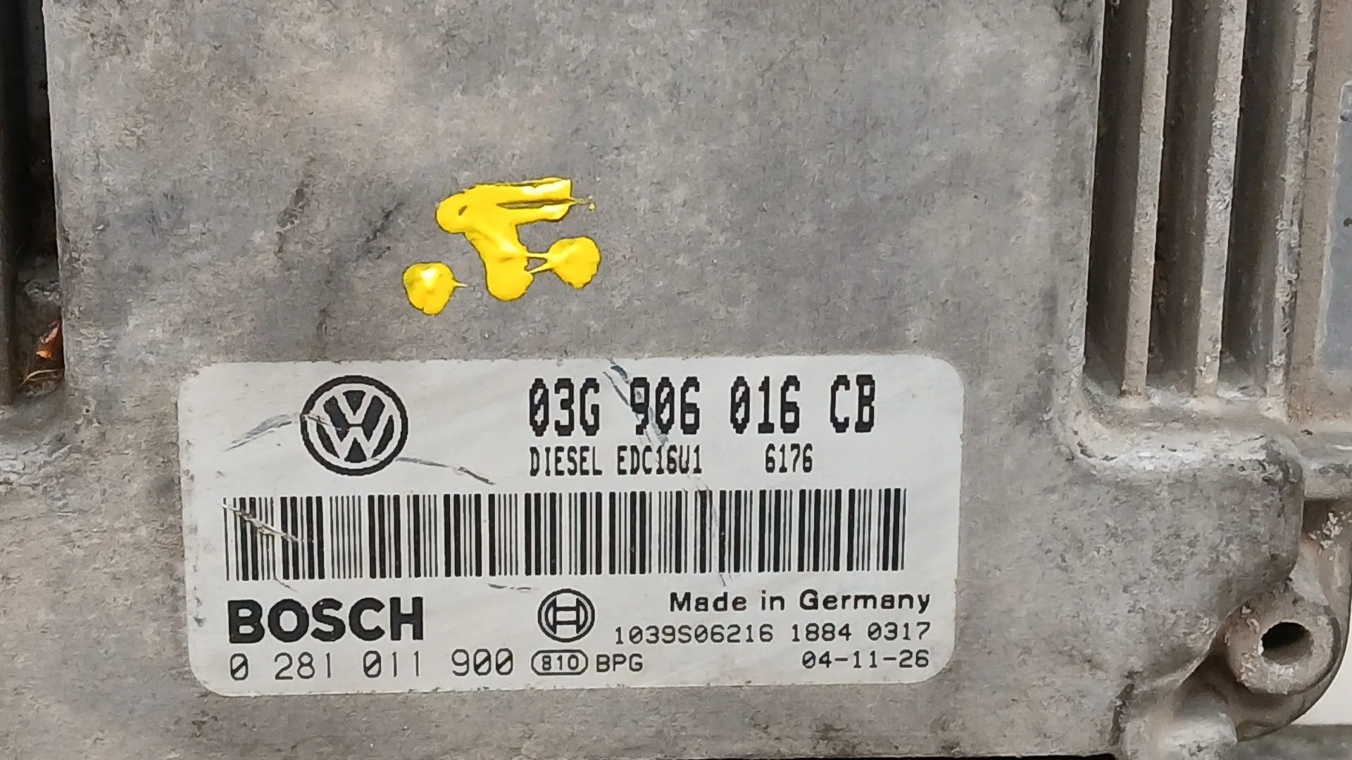 Centralita Motor Uce para Volkswagen Golf V (1K1)