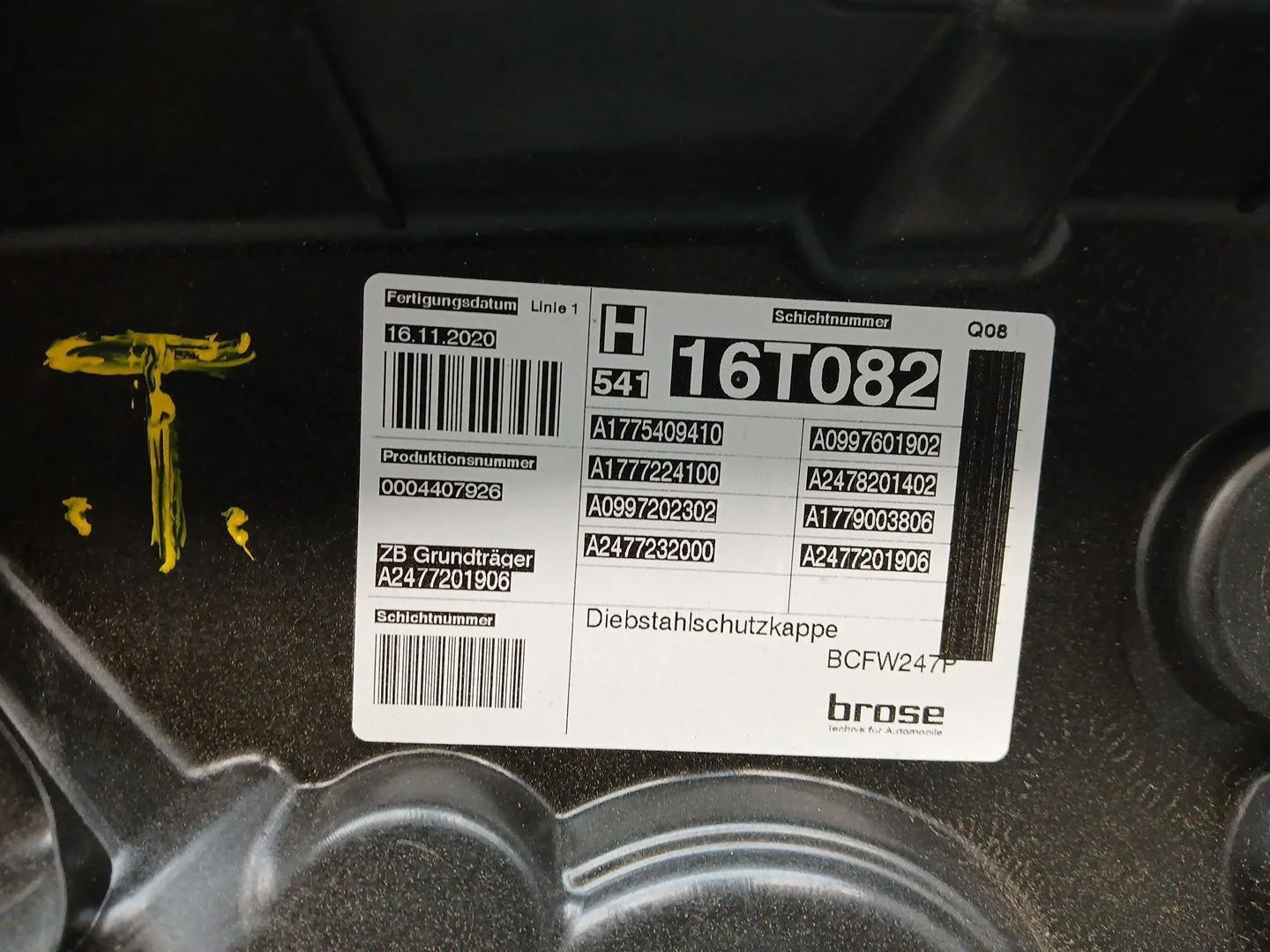 Elevalunas Delantero Izquierdo para Mercedes-Benz Gla (H247)