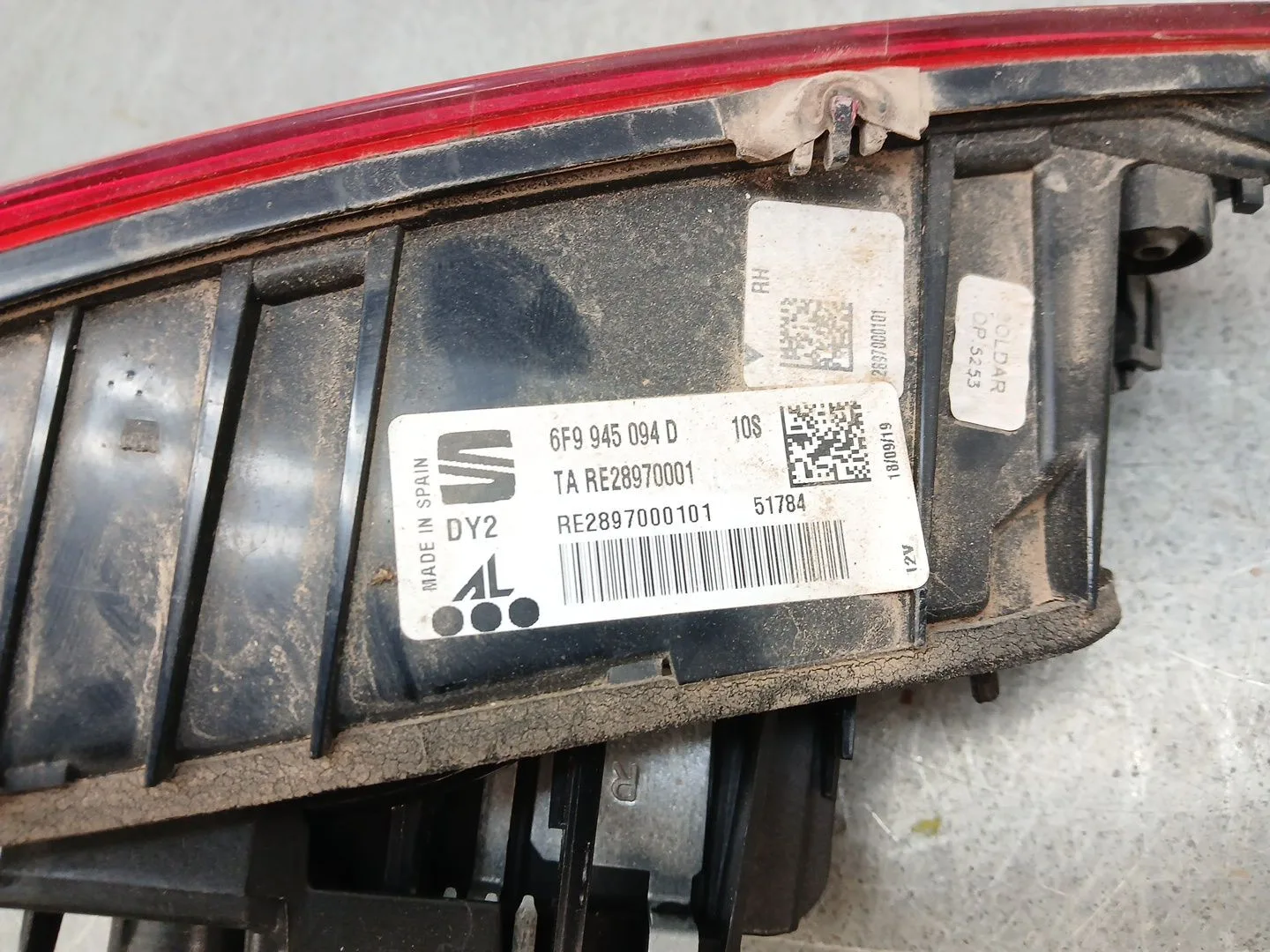 Piloto Trasero Derecho Interior para Seat Arona (Kj7, Kjp)