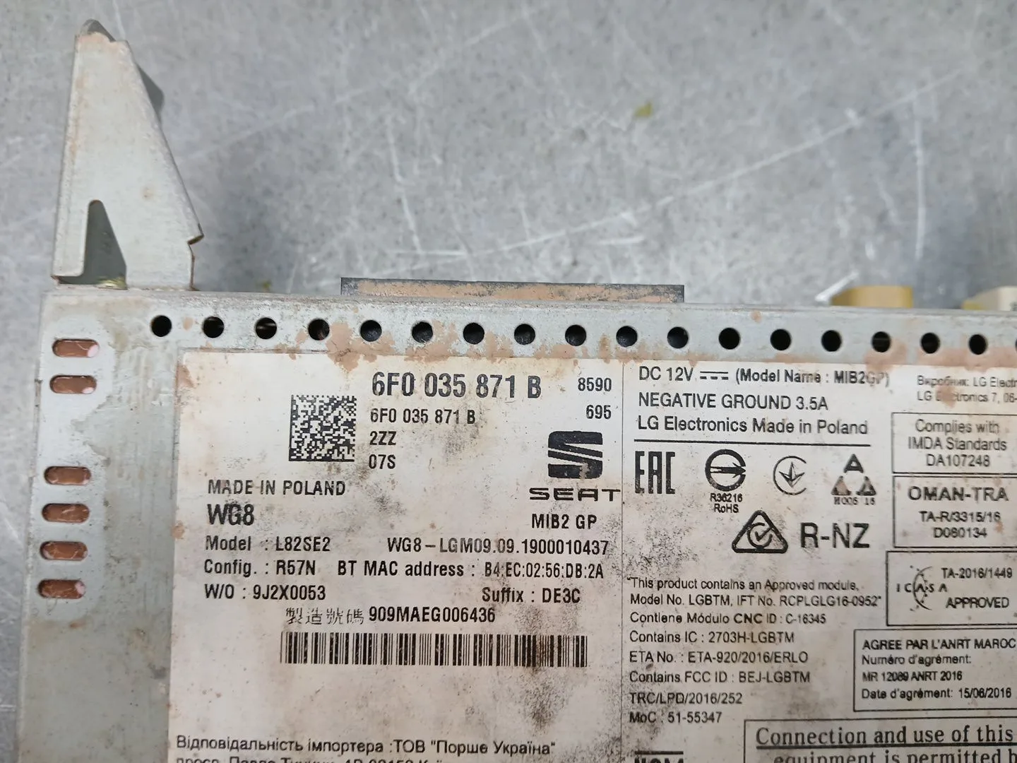 Sistema Audio / Radio Cd para Seat Arona (Kj7, Kjp)