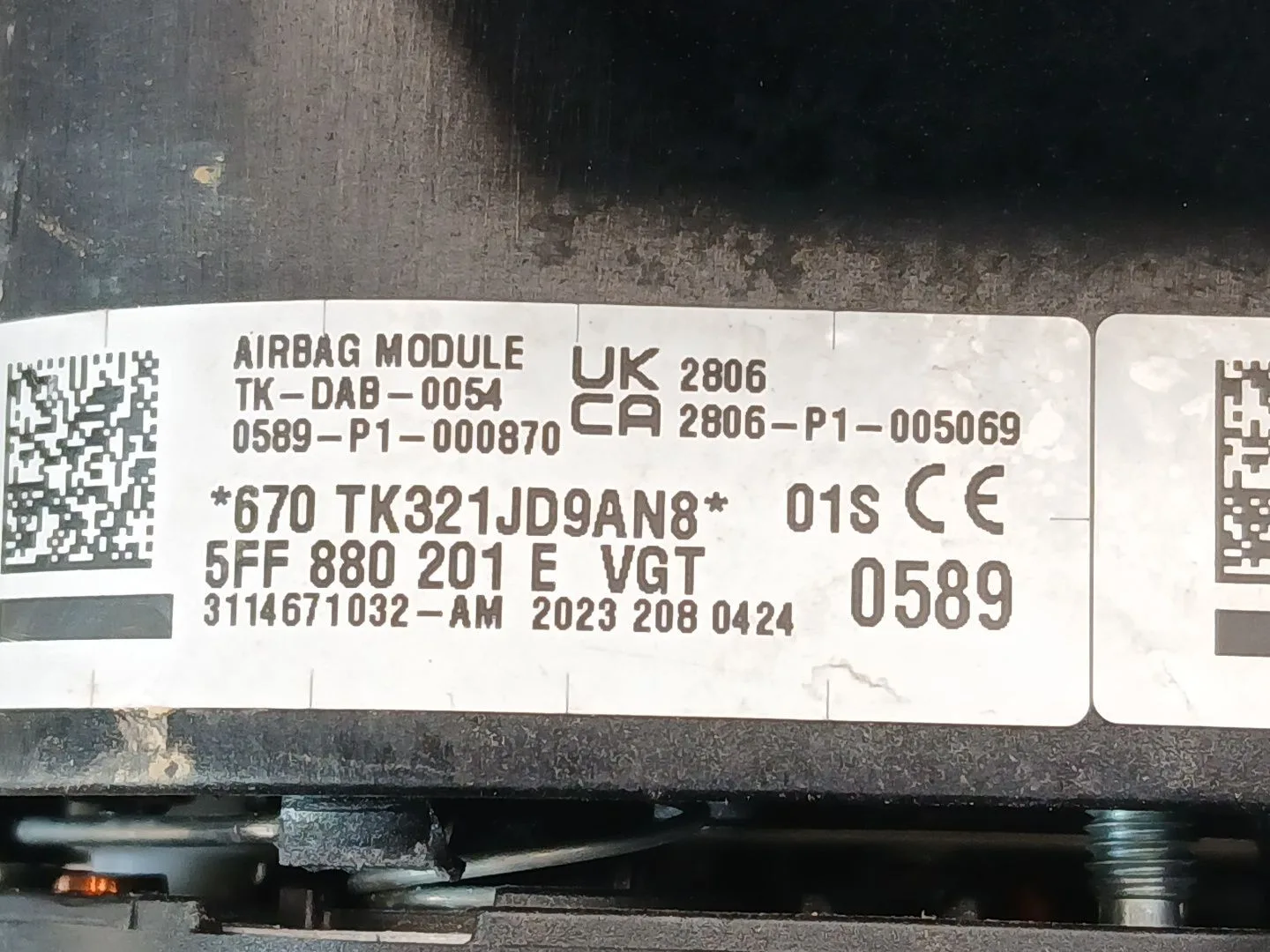 Kit Airbag para Cupra Formentor (Km7)