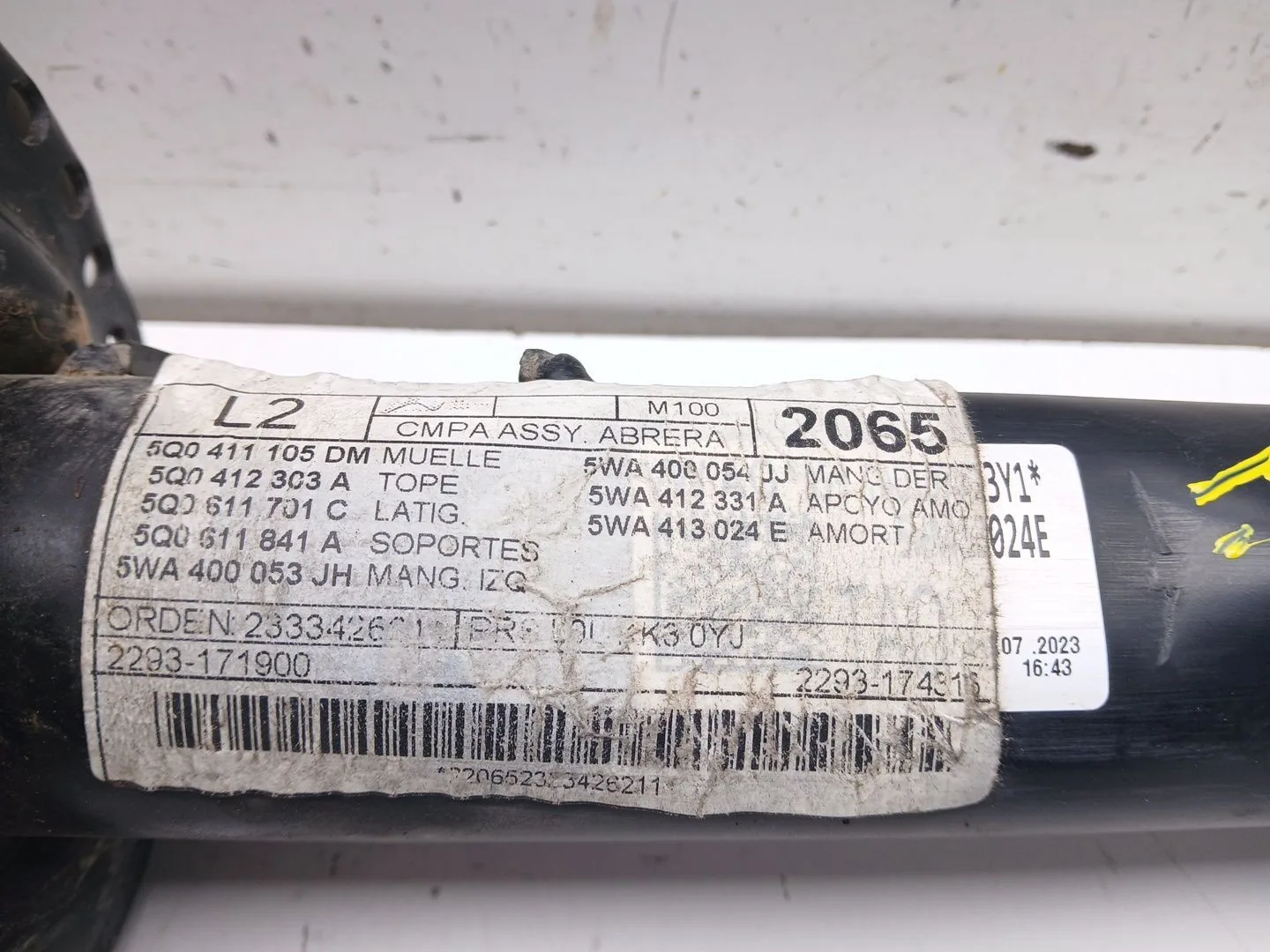 Amortiguador Delantero Izquierdo para Cupra Formentor (Km7)