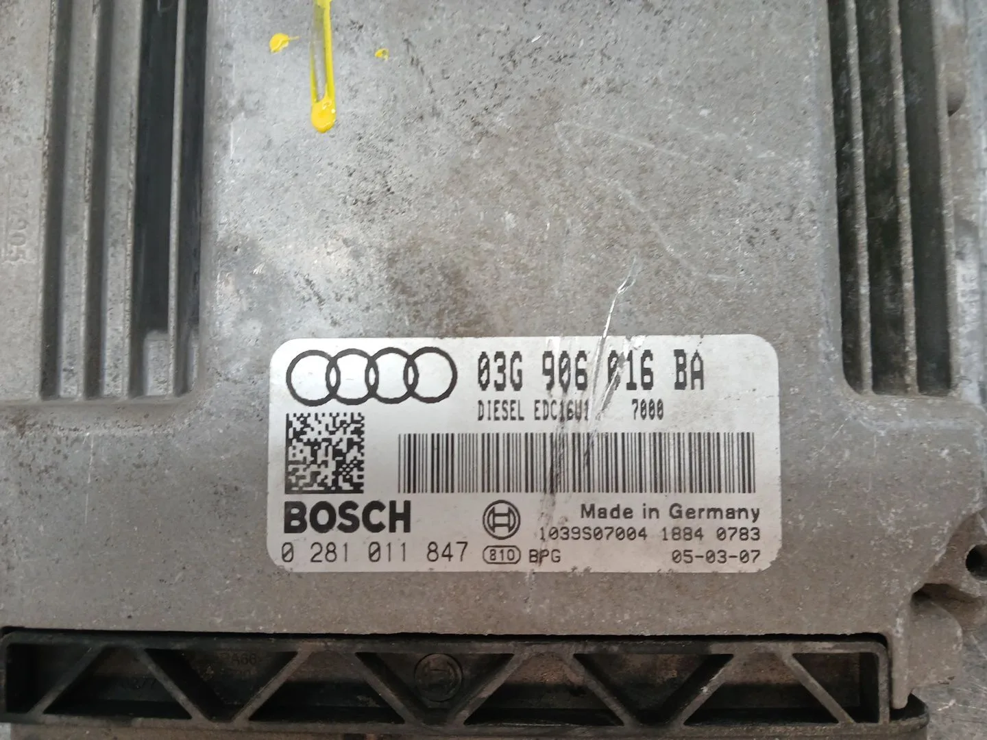 Centralita Motor Uce para Audi A3 (8P1)