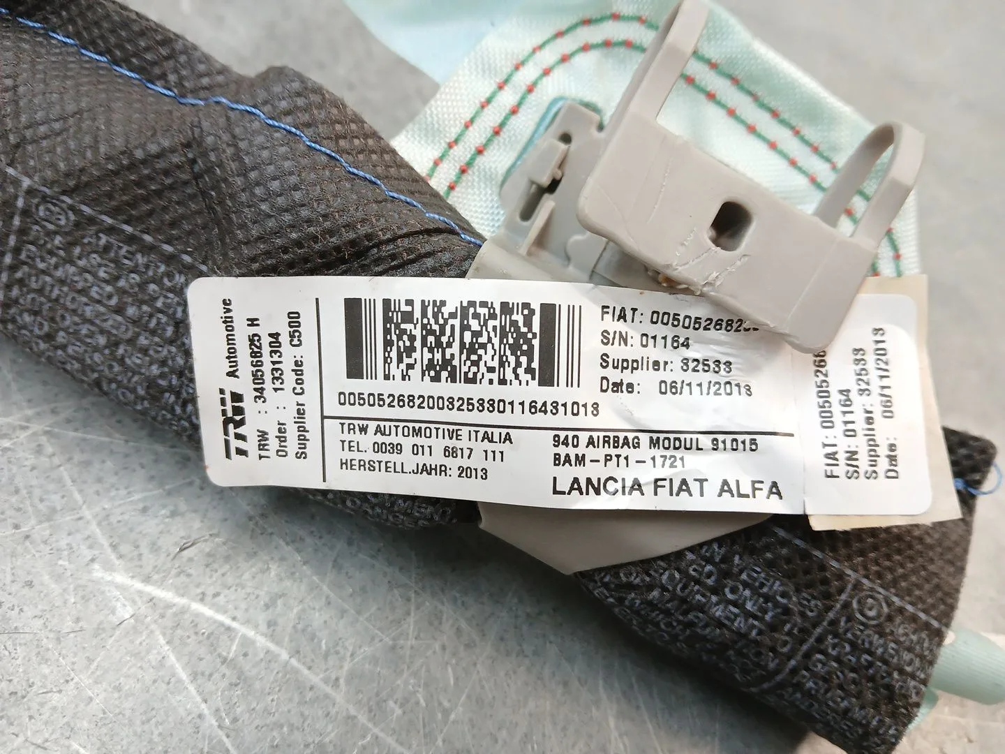 Airbag Cortina Delantero Izquierdo para Alfa Romeo Giulietta (940_)