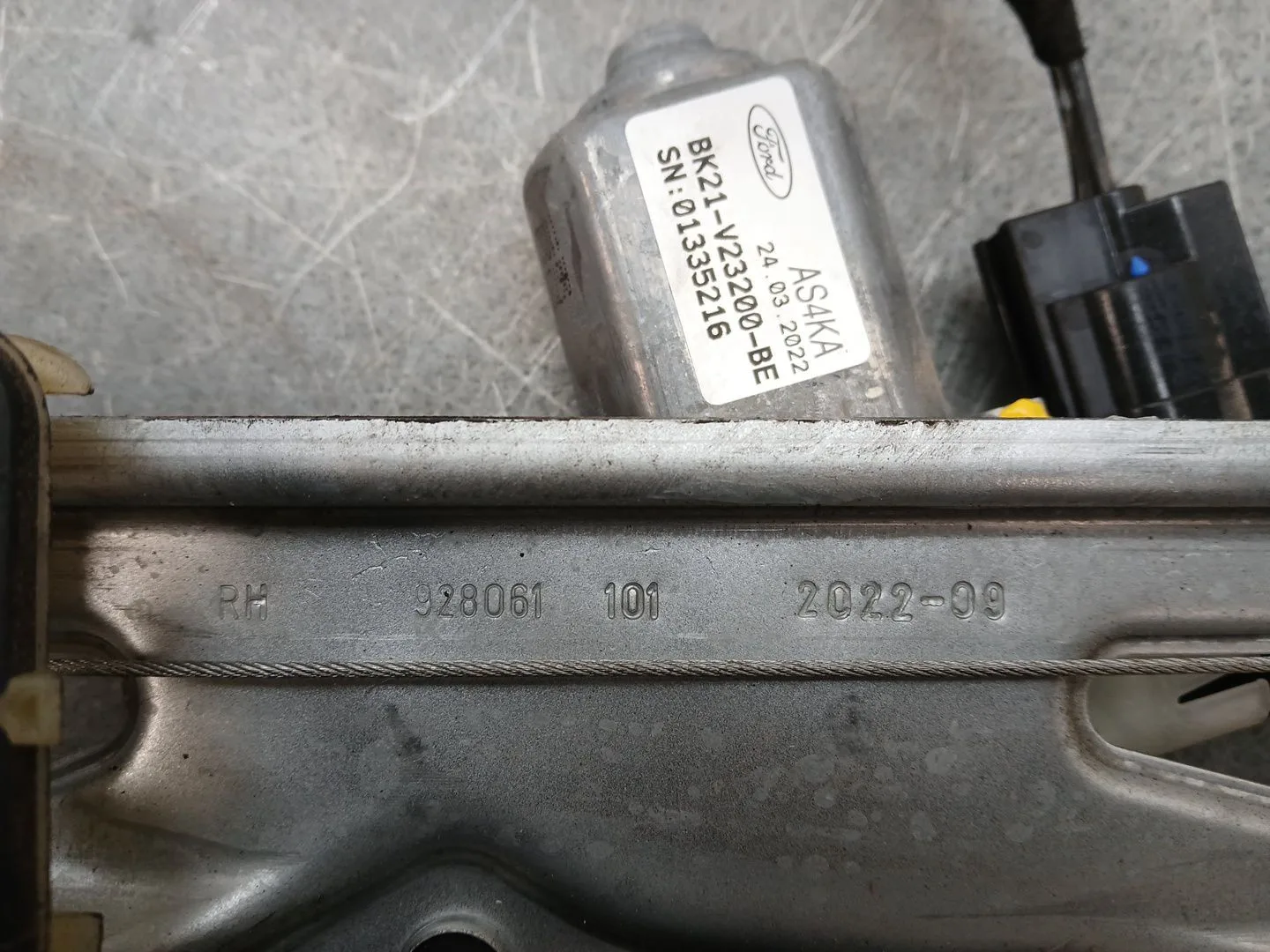 Elevalunas Delantero Derecho para Ford Transit Custom Kasten