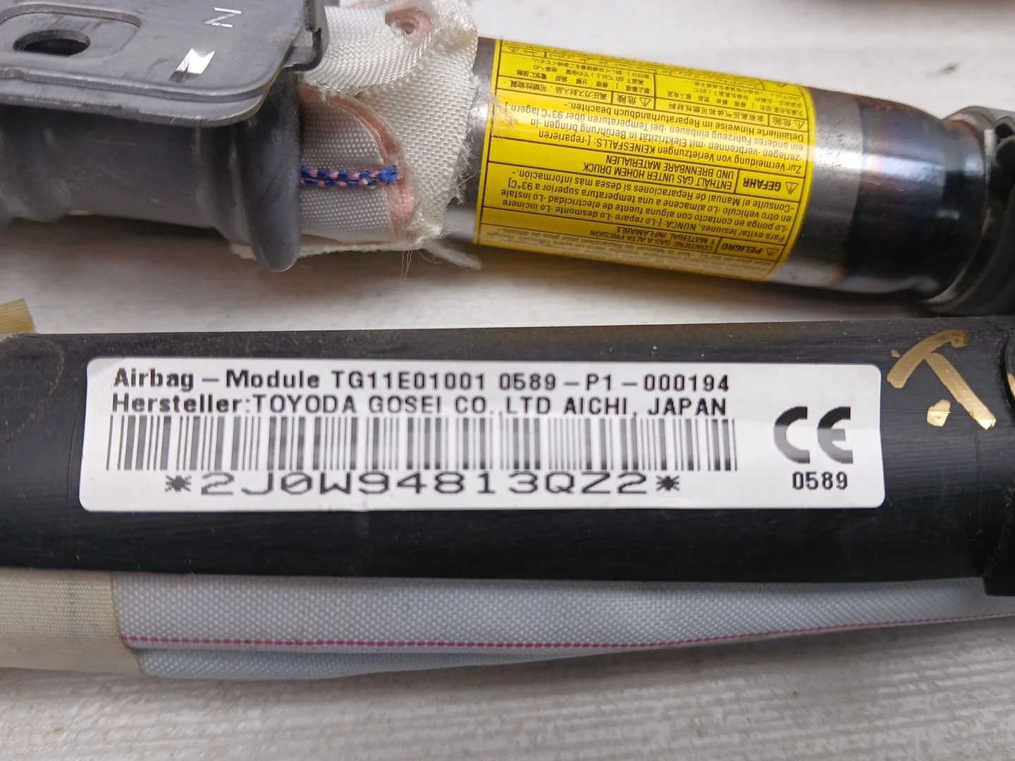 Airbag Cortina Delantero Izquierdo para Toyota Auris Touring Sports (E18)