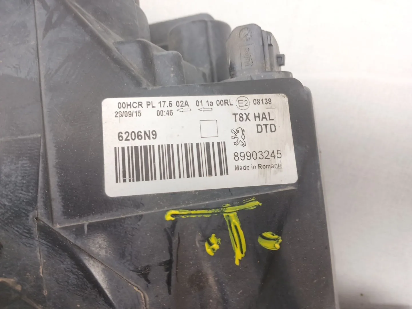 Faro Derecho para Peugeot 3008 I Monospace (0U_)