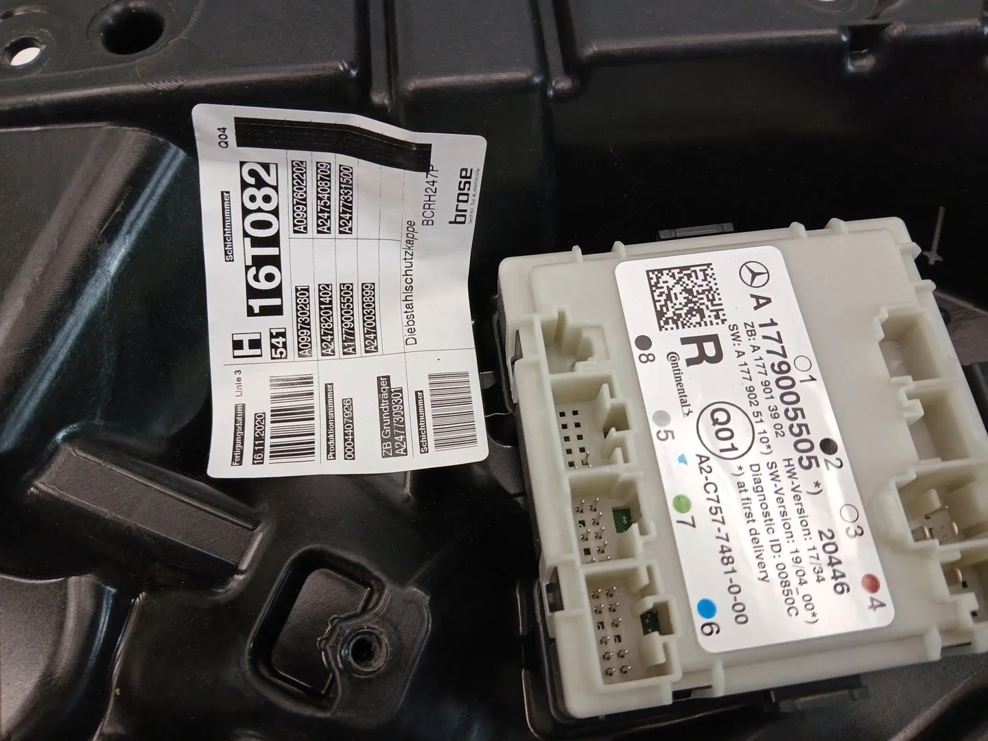 Elevalunas Trasero Derecho para Mercedes-Benz Gla (H247)