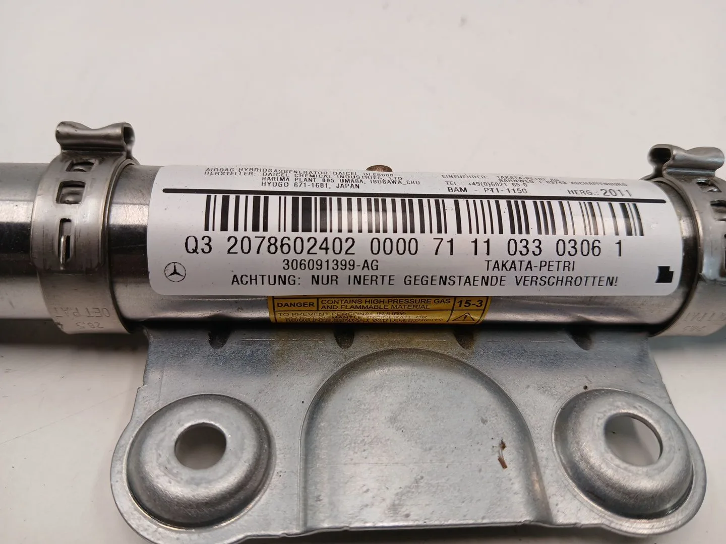 Airbag Lateral Delantero Derecho para Mercedes-Benz Clase E Descapotable (A207)