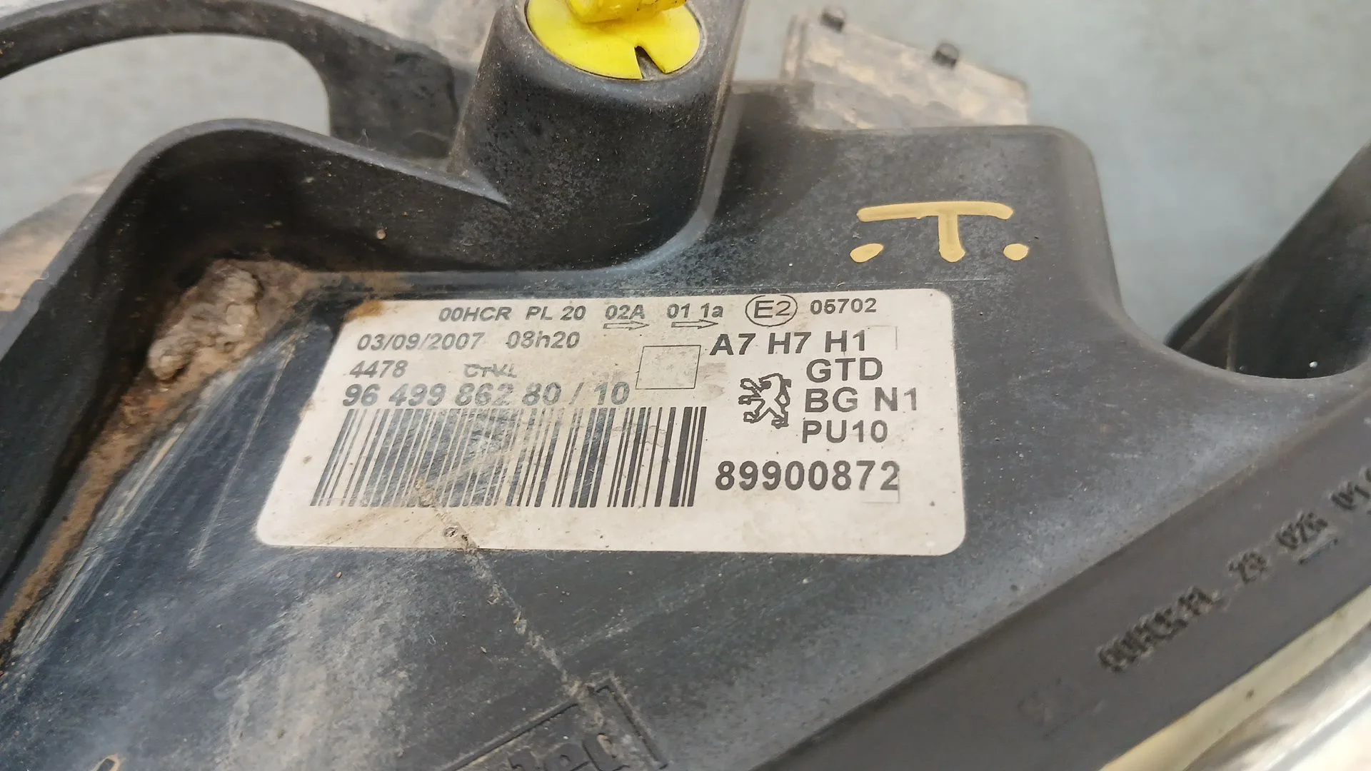 Faro Izquierdo para Peugeot 207/207+ (Wa_, Wc_)