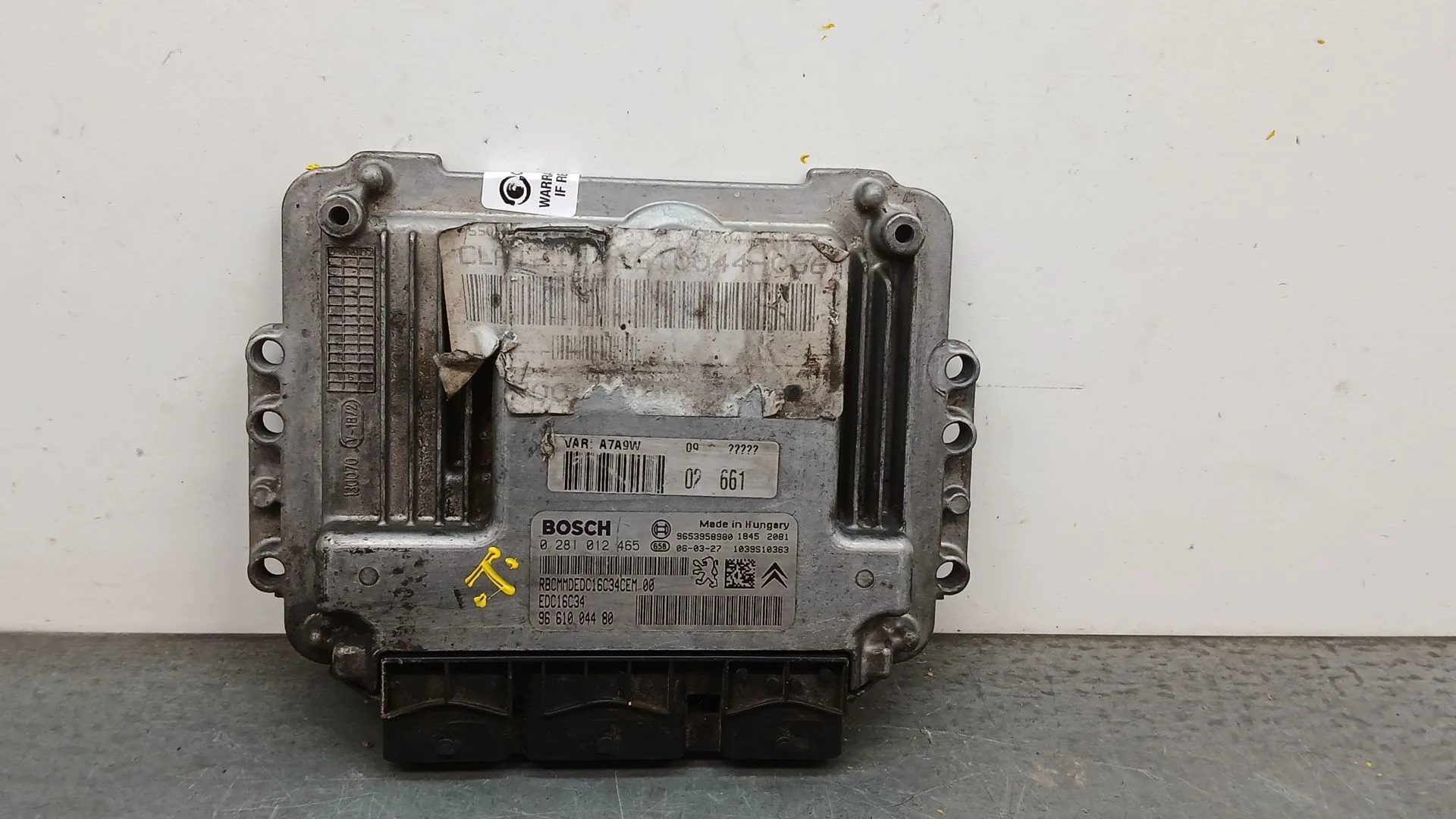 Centralita Motor Uce para Peugeot 207