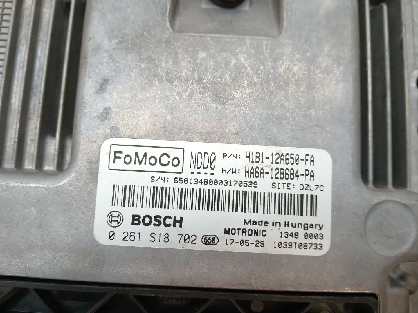 Centralita Motor Uce para Ford Fiesta Vii (Hj, Hf)