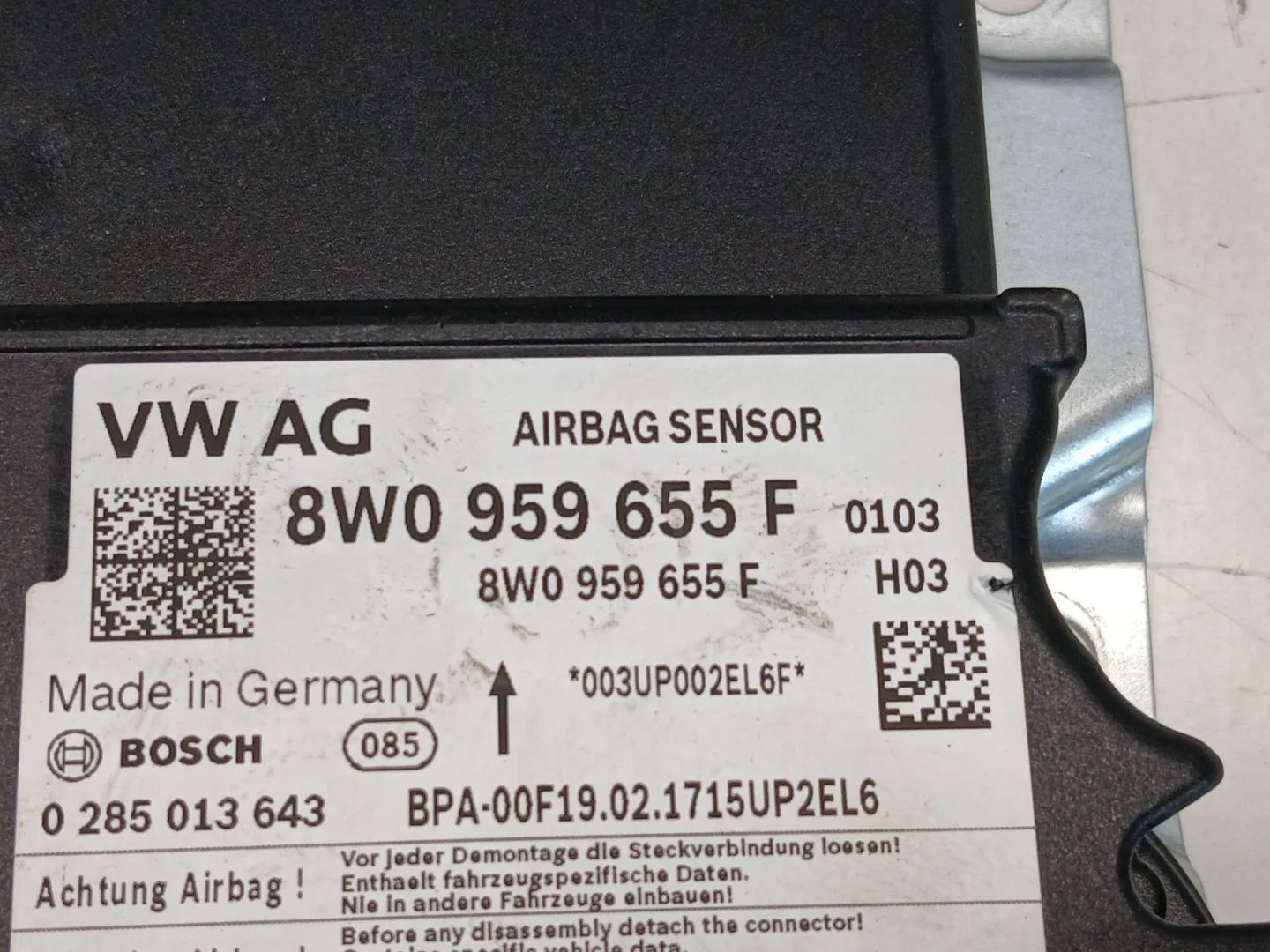 Kit Airbag para Audi A4 B9 (8W2, 8Wc)