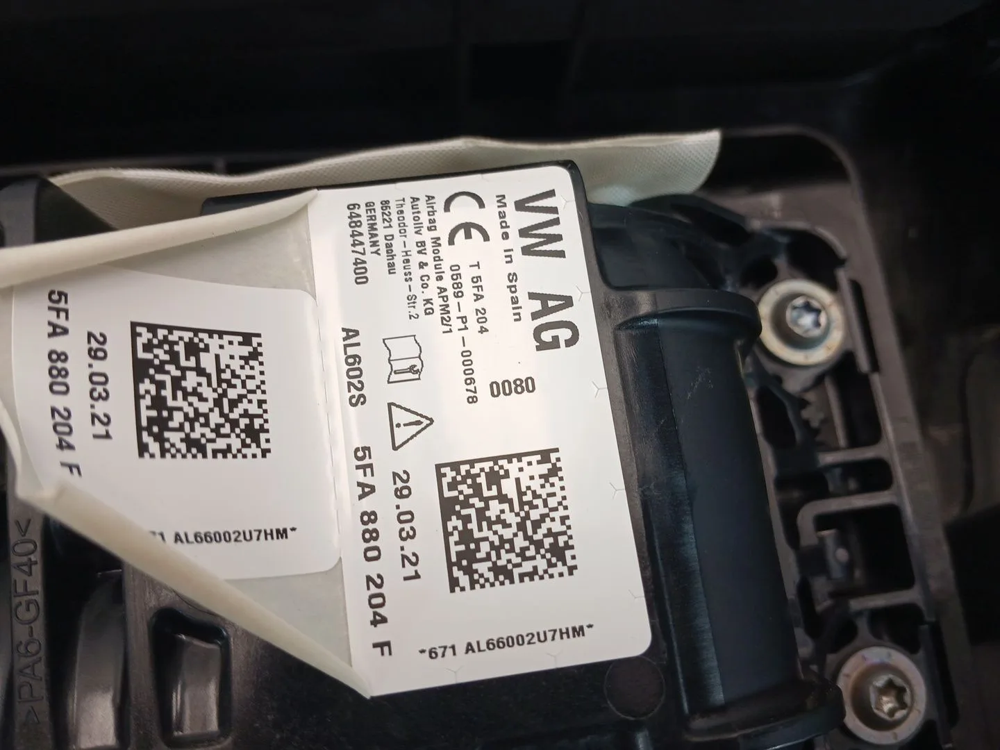 Kit Airbag para Seat Leon (Kl1, Klg)