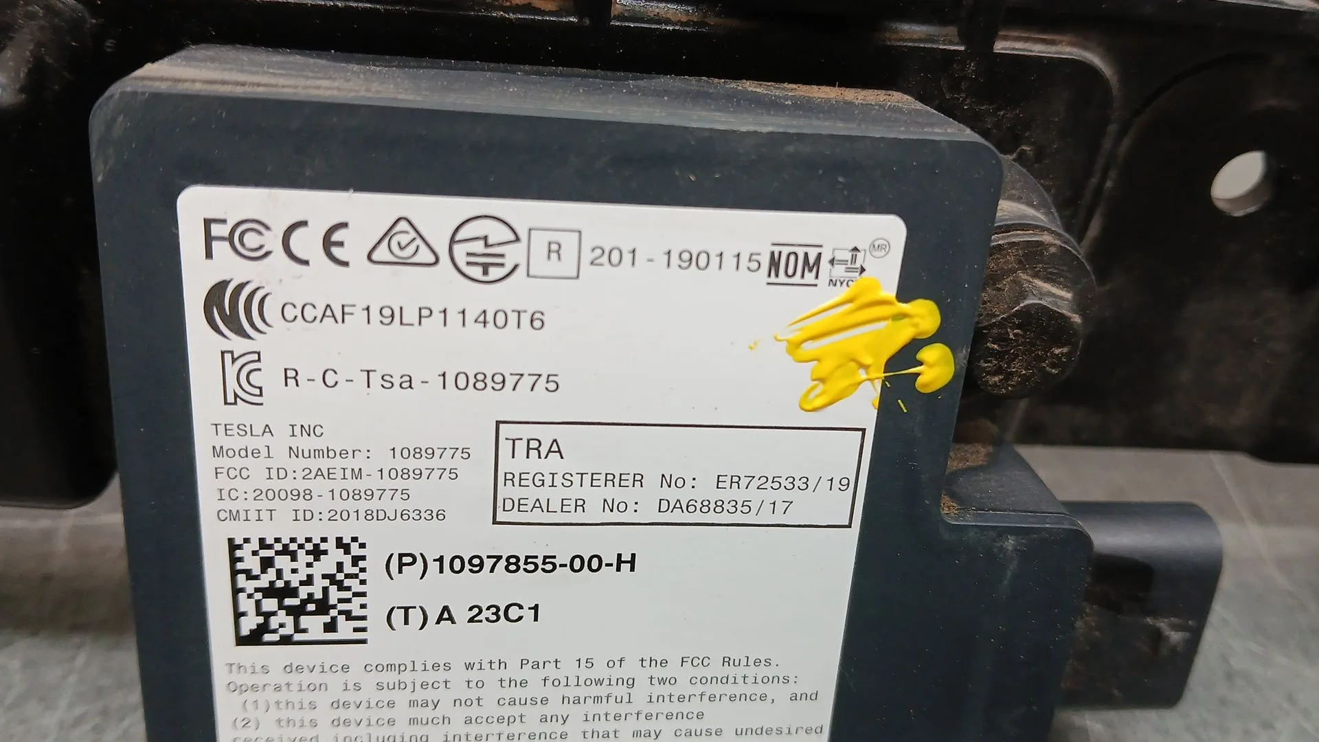 Sensor para Tesla Model 3