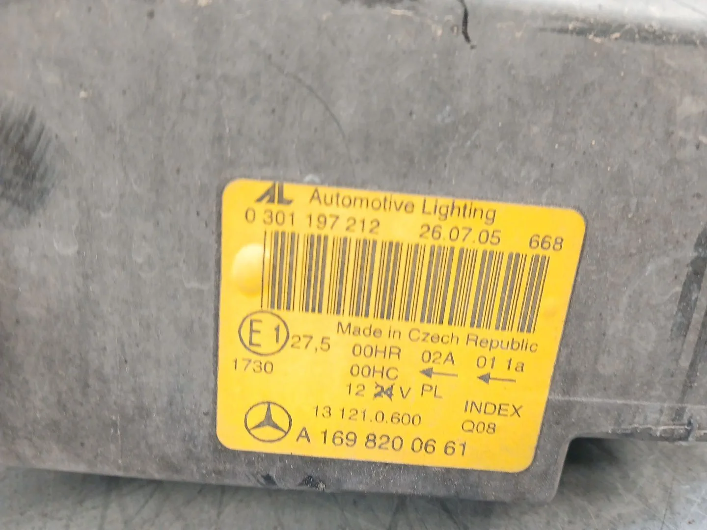 Faro Derecho para Mercedes-Benz Clase A (W169)