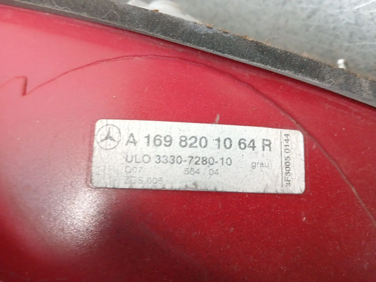 Piloto Trasero Derecho para Mercedes-Benz Clase A (W169)