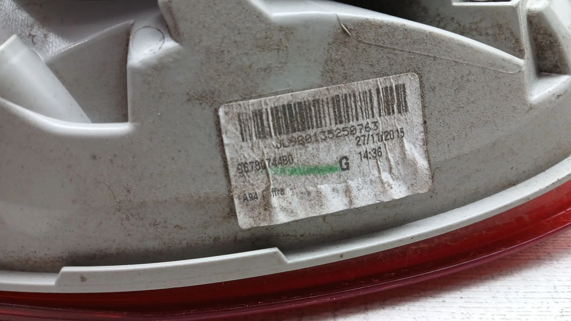Piloto Trasero Izquierdo Interior para Peugeot 2008 I (Cu_)