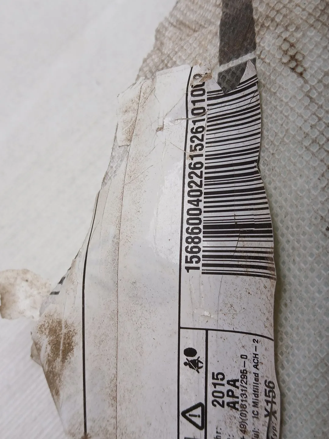 Airbag Cortina Delantero Derecho para Mercedes-Benz Clase Gla (W156)