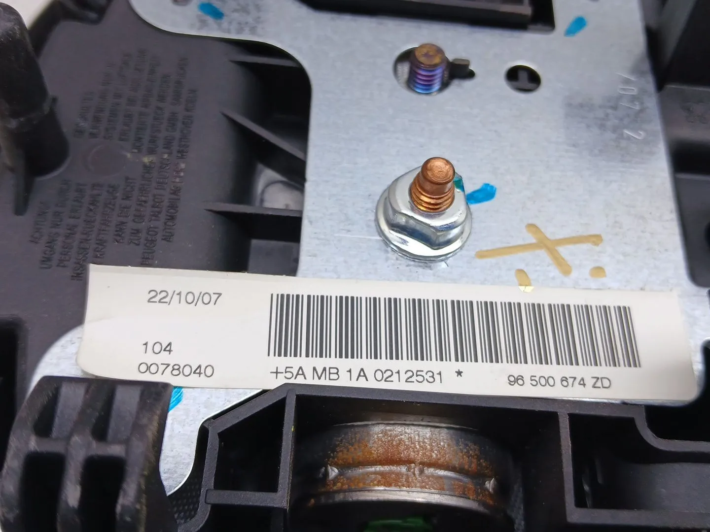 Airbag Delantero Izquierdo para Peugeot 207/207+ (Wa_, Wc_)