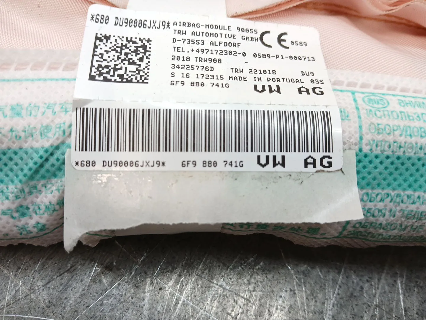 Airbag Cortina Delantero Izquierdo para Seat Arona (Kj7, Kjp)