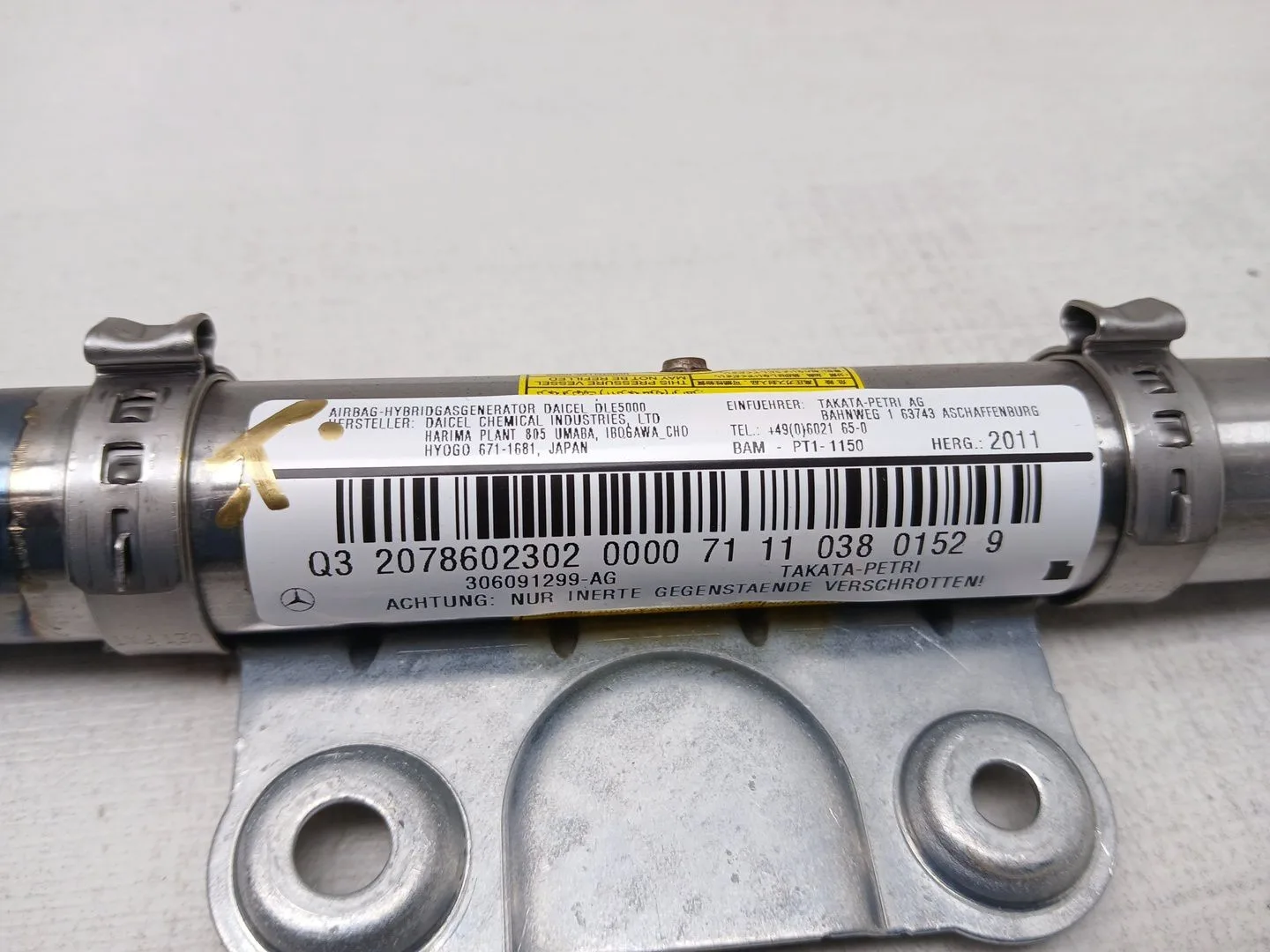 Airbag Cortina Delantero Izquierdo para Mercedes-Benz Clase E Descapotable (A207)