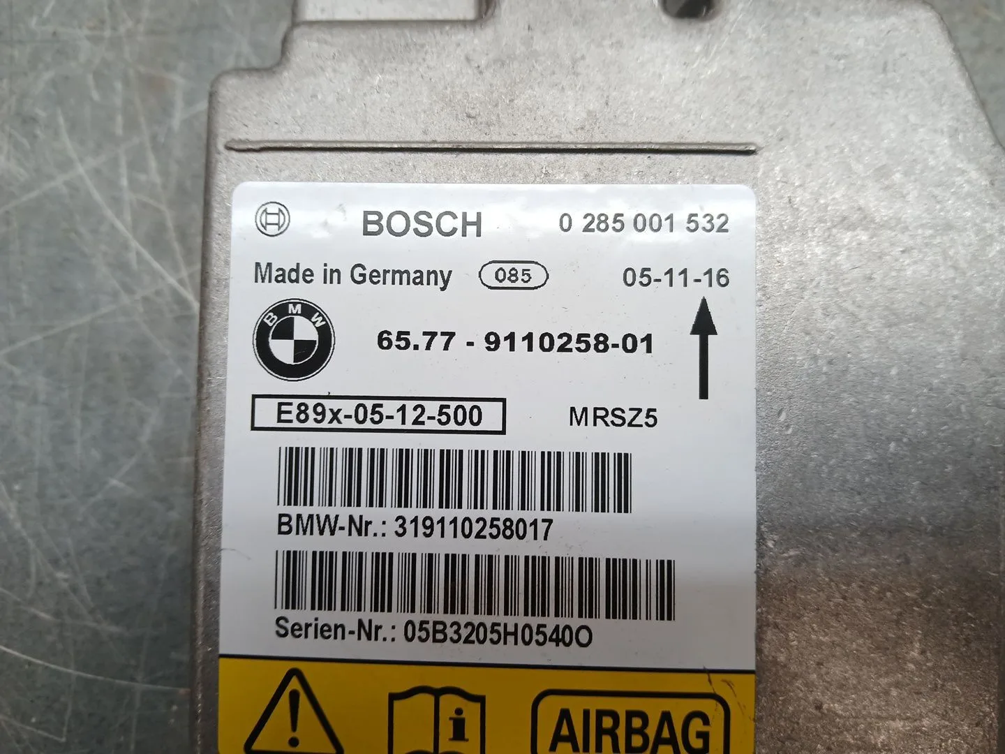 Centralita Airbag para Bmw Serie 3 Berlina (E90)