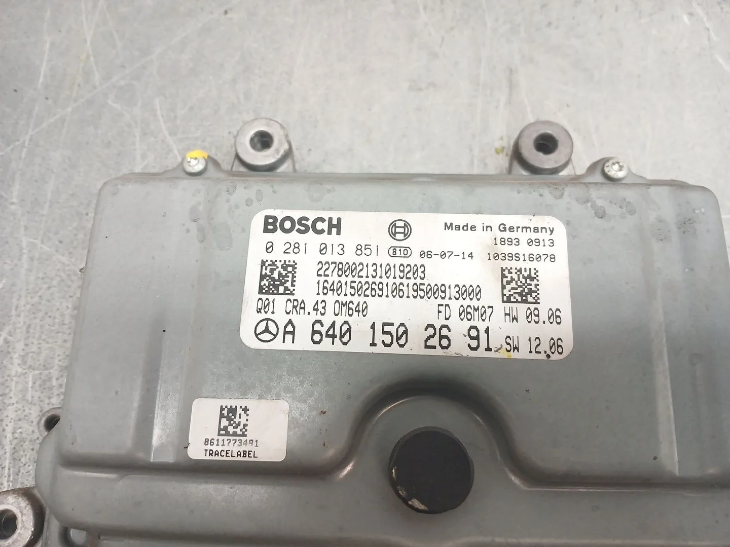 Centralita Motor Uce para Mercedes-Benz Clase B Sports Tourer (W245)